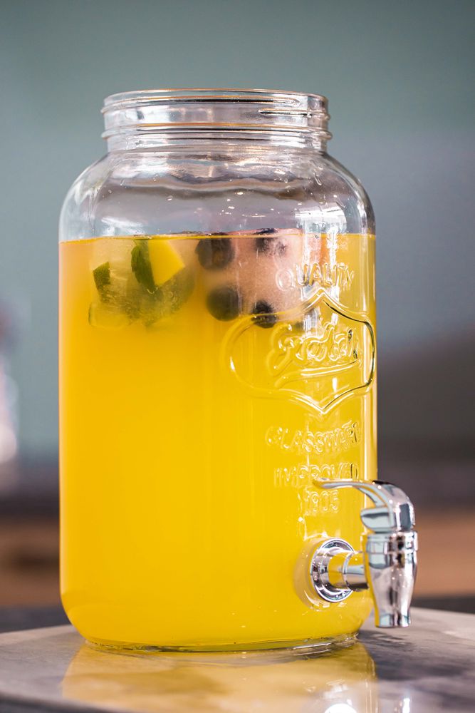Drankdispenser met houder - 2x 3 liter