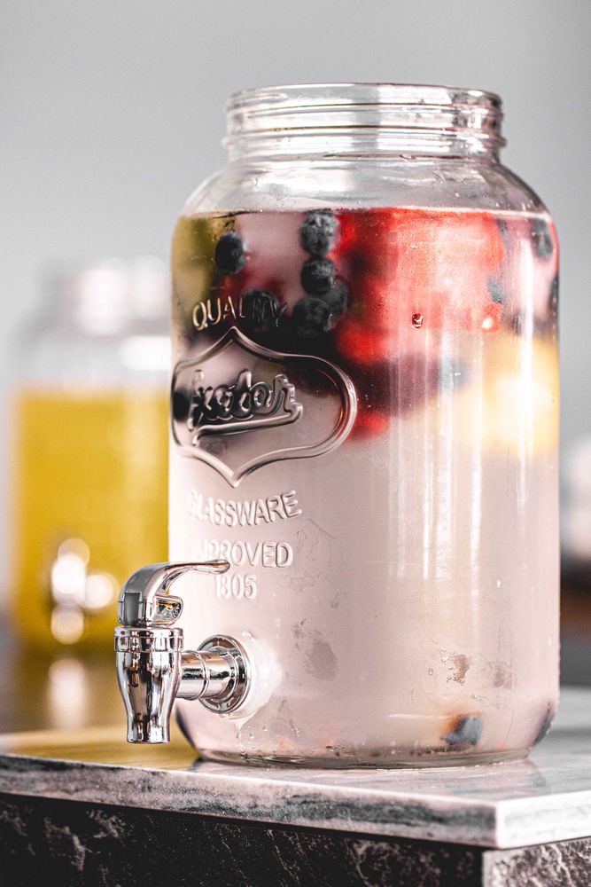 Drankdispenser met houder - 2x 3 liter