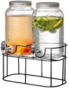 Drankdispenser met houder - 2x 3 liter