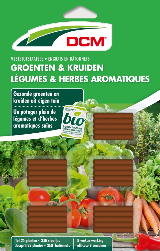DCM Meststofstaafjes Groenten & Kruiden 25 st